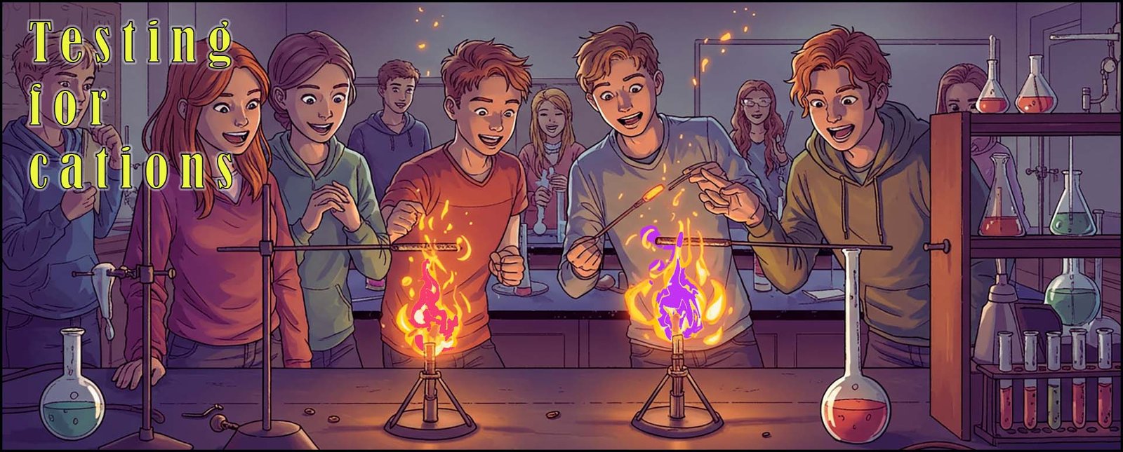  testing for cations header image